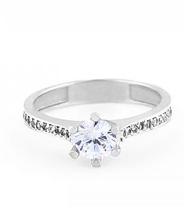 VERENIČKI PRSTEN OD BELOG ZLATA 